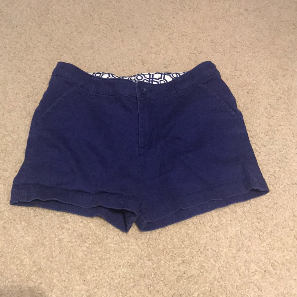 Navy blue khaki shorts